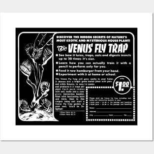 Venus Flytrap (with white print) T-Shirt Posters and Art